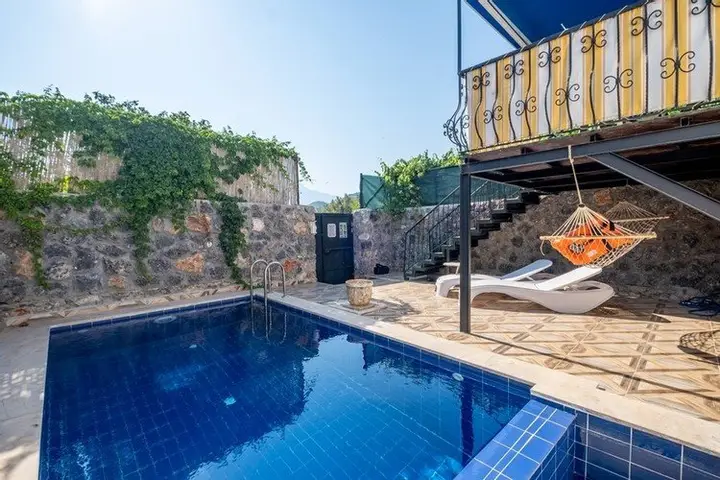 Fethiye Kayaköy' de Muhafazakar Özel Havuzlu Ev — фото 5