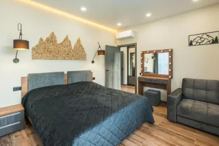 Сярьги: Уютные апартаменты FILIN HAUSE в Охта Парке