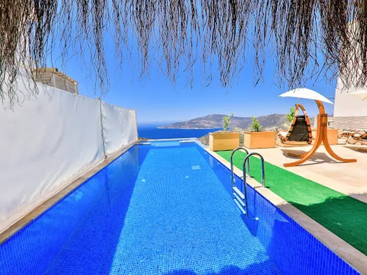 Калкан: Villa with 5 Bedrooms in Ka?, with Wonderful Sea View, Private Pool And Enclosed Garden - 3 Km From the Beach