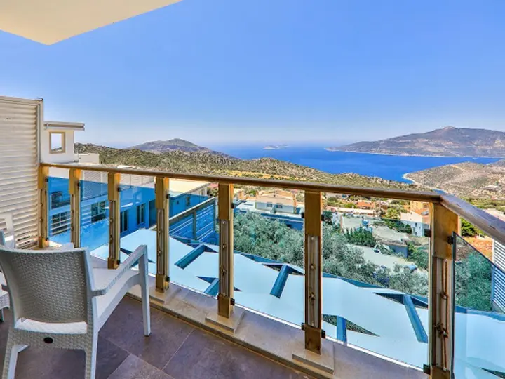 Калкан: Villa with 5 Bedrooms in Ka?, with Wonderful Sea View, Private Pool And Enclosed Garden - 3 Km From the Beach