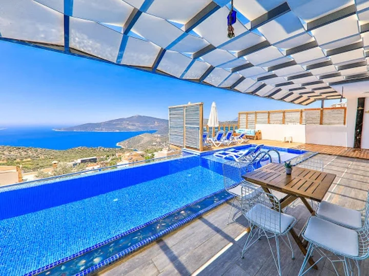 Калкан: Villa with 5 Bedrooms in Ka?, with Wonderful Sea View, Private Pool And Enclosed Garden - 3 Km From the Beach