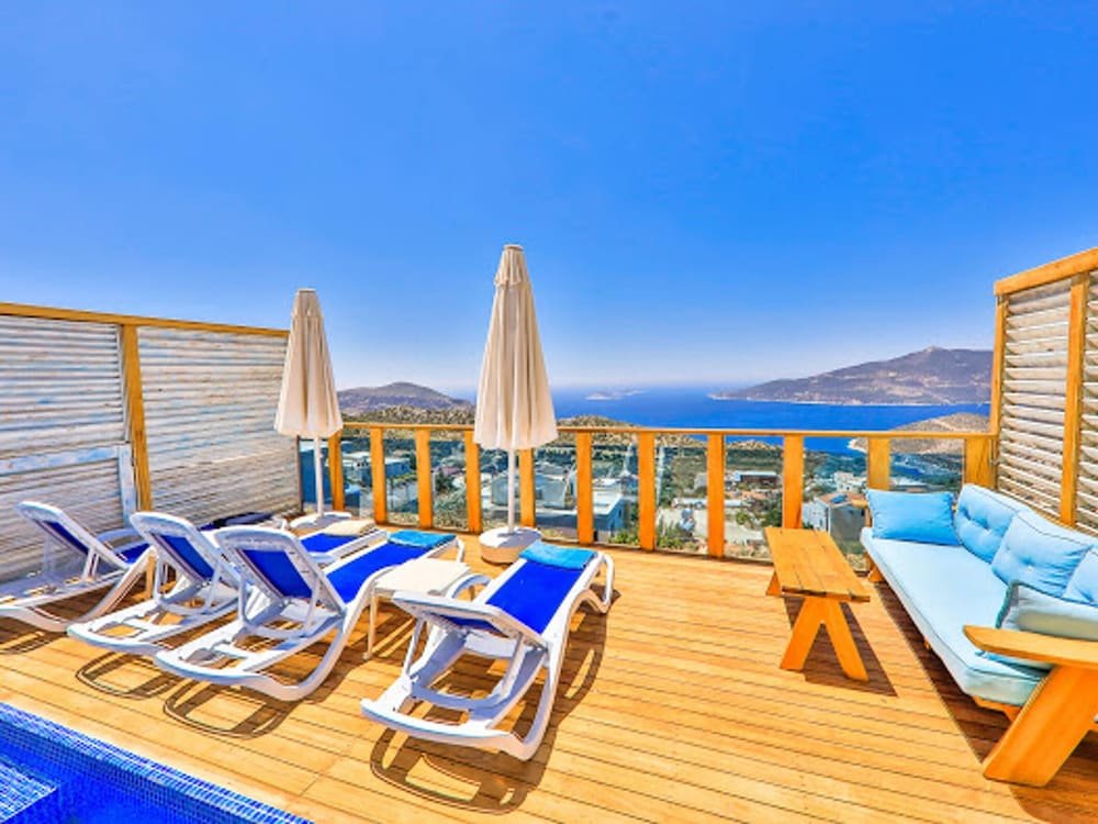 Калкан: Villa with 5 Bedrooms in Ka?, with Wonderful Sea View, Private Pool And Enclosed Garden - 3 Km From the Beach