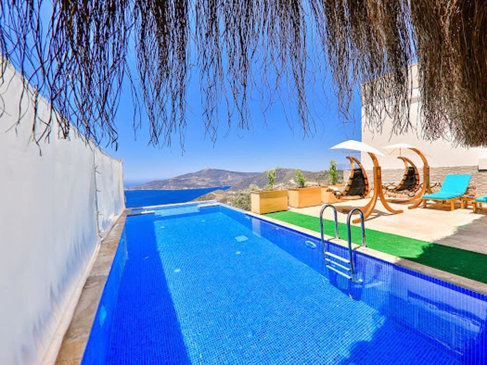 Калкан: Villa with 5 Bedrooms in Ka?, with Wonderful Sea View, Private Pool And Enclosed Garden - 3 Km From the Beach