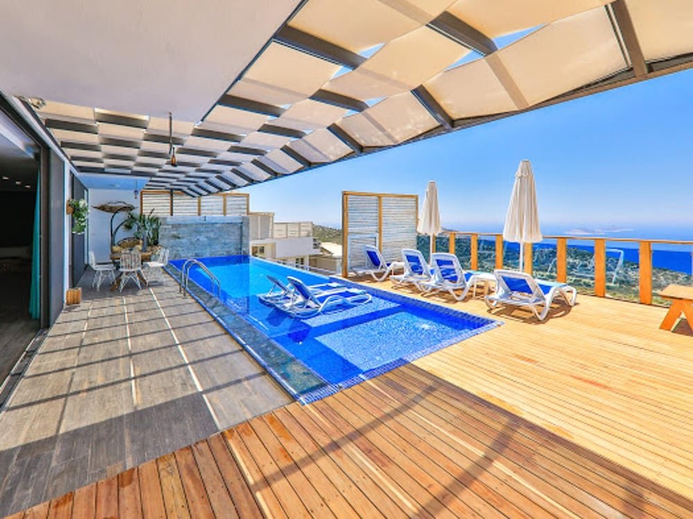 Калкан: Villa with 5 Bedrooms in Ka?, with Wonderful Sea View, Private Pool And Enclosed Garden - 3 Km From the Beach
