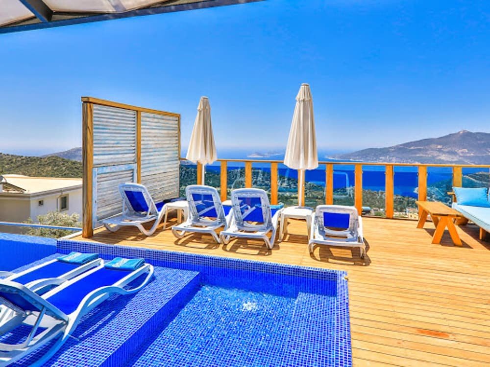 Калкан: Villa with 5 Bedrooms in Ka?, with Wonderful Sea View, Private Pool And Enclosed Garden - 3 Km From the Beach