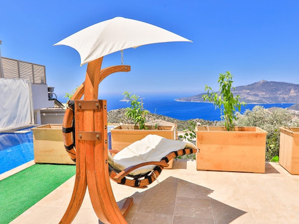 Калкан: Villa with 5 Bedrooms in Ka?, with Wonderful Sea View, Private Pool And Enclosed Garden - 3 Km From the Beach