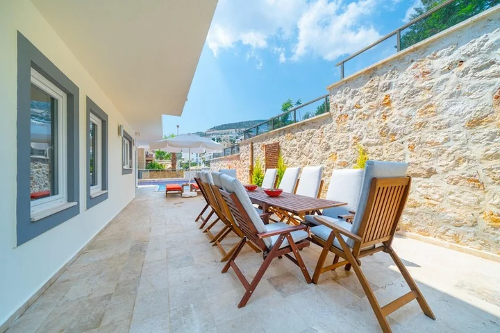 Калкан: Villa With 5 Bedrooms In Kalkan With Wonderful Sea View Private Pool Terrace