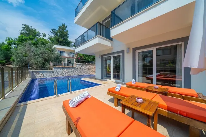 Калкан: Villa With 5 Bedrooms In Kalkan With Wonderful Sea View Private Pool Terrace