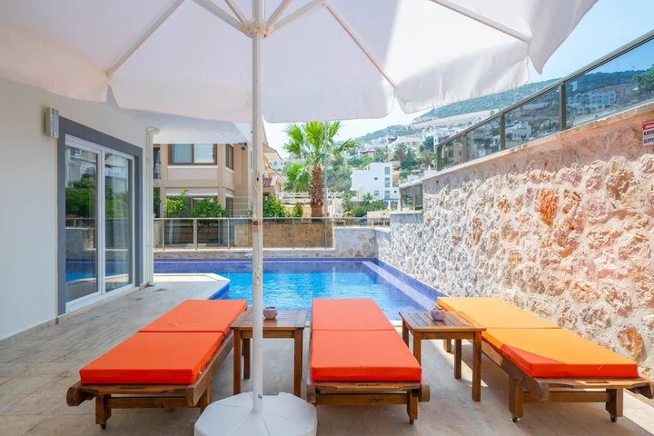 Калкан: Villa With 5 Bedrooms In Kalkan With Wonderful Sea View Private Pool Terrace