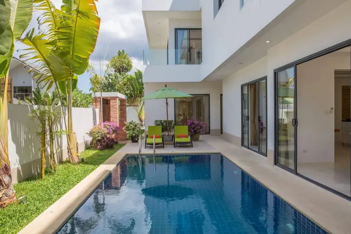 Самуи: Beachside Villa Pina Colada with beachclub