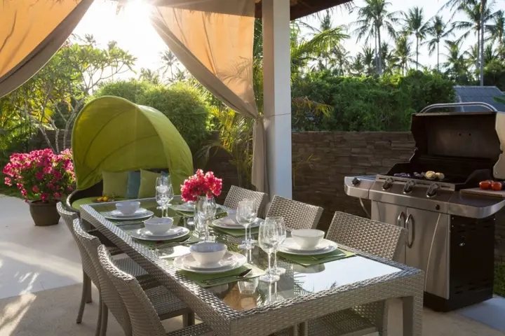 Самуи: Beachside Villa Pina Colada with beachclub