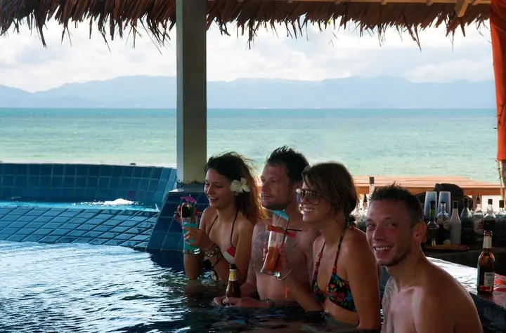 Ко-Пханган: Asia Blue Beach Hostel Hacienda