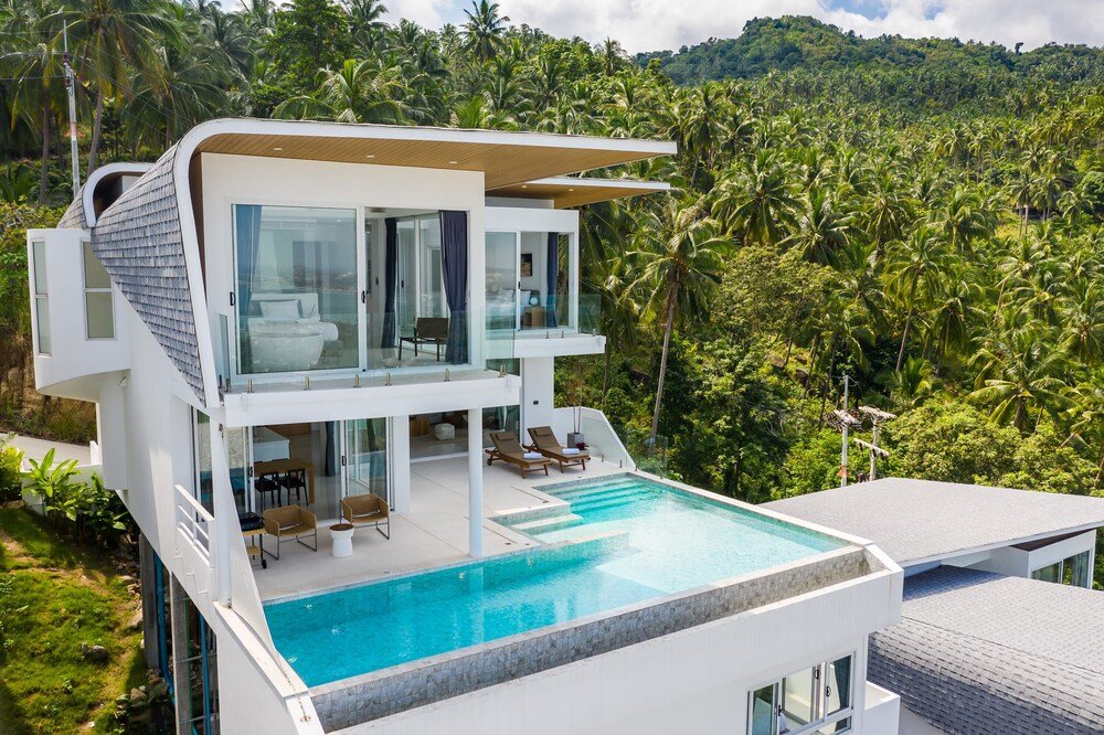 Самуи: Chaweng Noi Beach Full Moon 4br Seaview