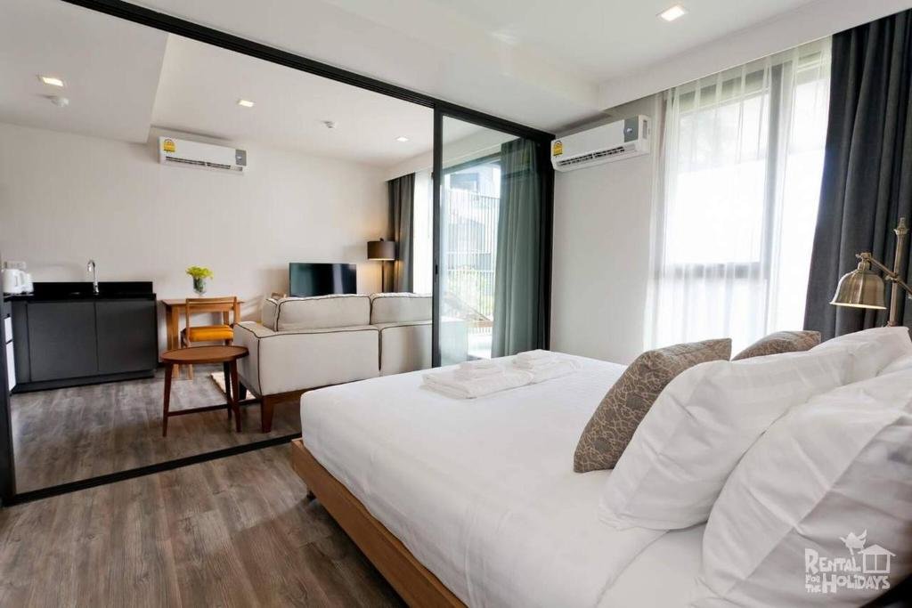 Кату: Modern 1 Br Wifi Pool Walk To Patong Beach
