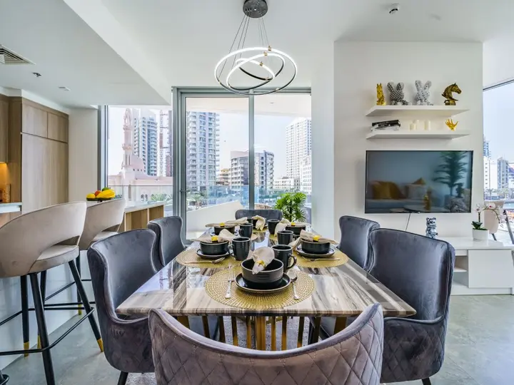 Дубай: Апартаменты Lavish 2BR with Balcony | Full Marina View