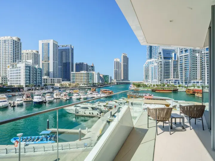 Дубай: Апартаменты Lavish 2BR with Balcony | Full Marina View