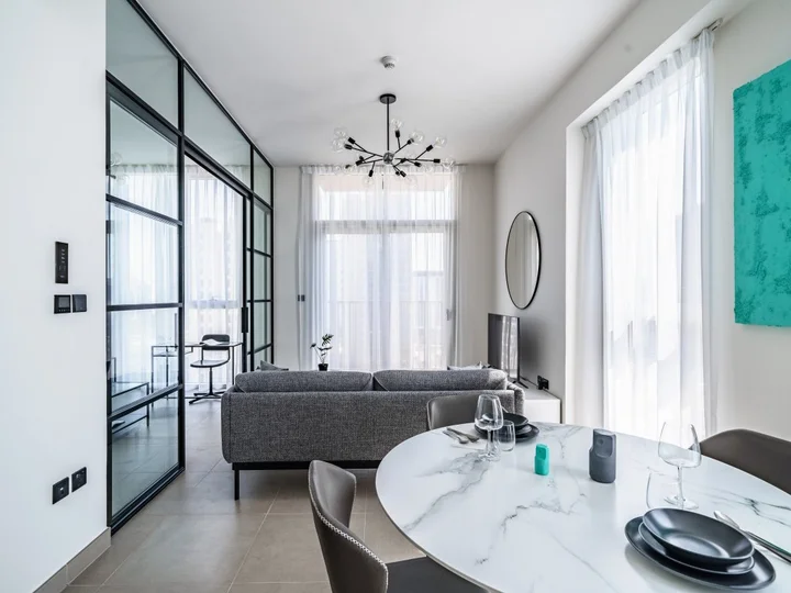 Дубай: Апартаменты Blissful 1BR with Balcony | Collective tower