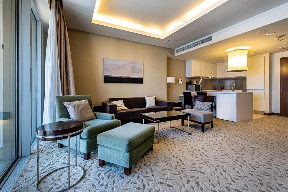 Дубай: The address dubai mall Luxury 1bed balcony