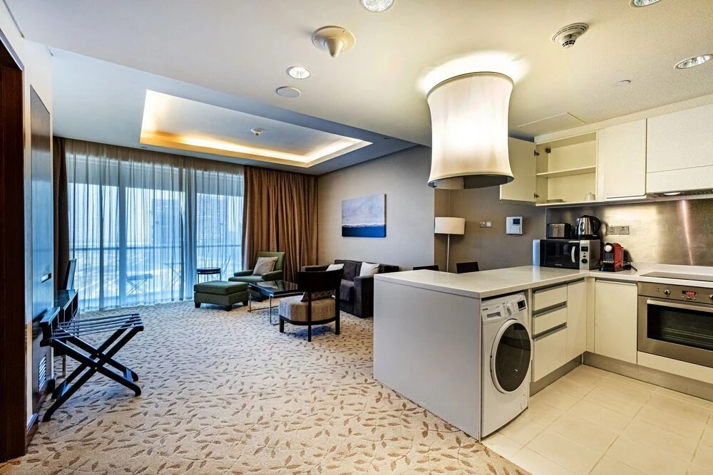 Дубай: The address dubai mall Luxury 1bed balcony