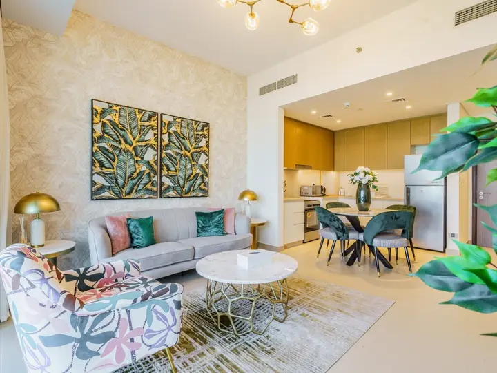 Дубай: Апартаменты Gorgeous 1 BR with Private Terrace | Marina View