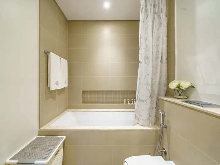 Дубай: Апартаменты Gorgeous 1 BR with Private Terrace | Marina View