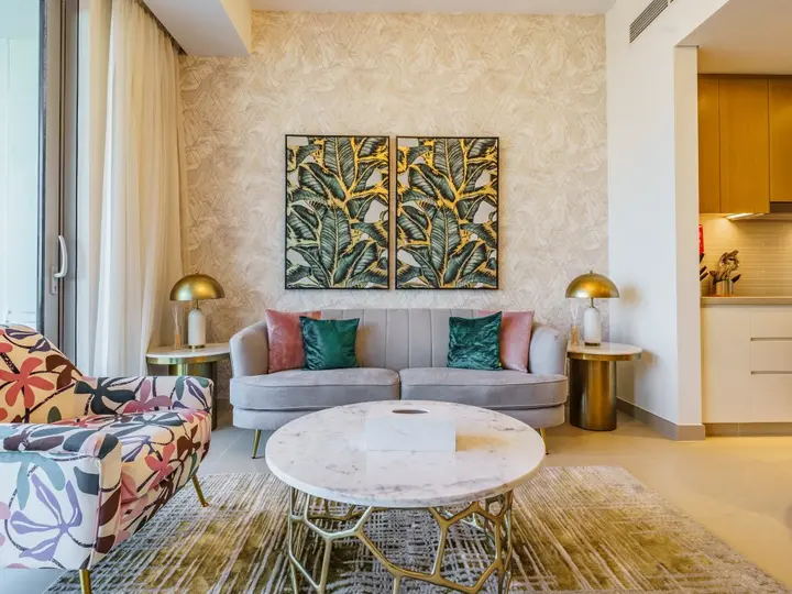 Дубай: Апартаменты Gorgeous 1 BR with Private Terrace | Marina View