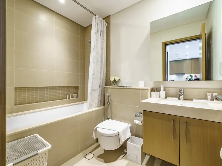 Дубай: Апартаменты Gorgeous 1 BR with Private Terrace | Marina View