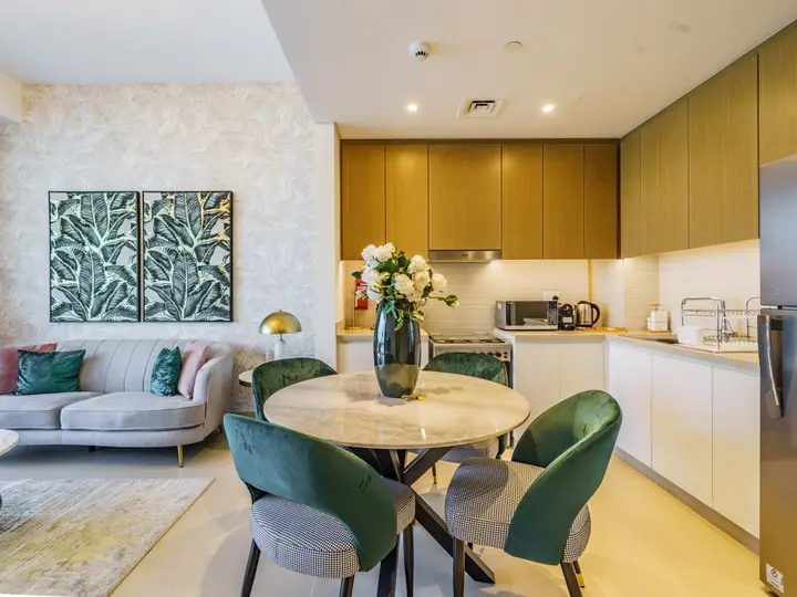 Дубай: Апартаменты Gorgeous 1 BR with Private Terrace | Marina View