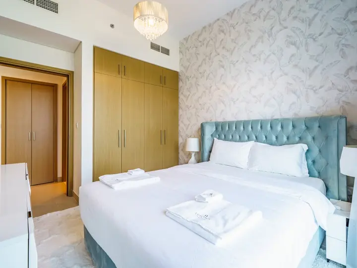 Дубай: Апартаменты Gorgeous 1 BR with Private Terrace | Marina View