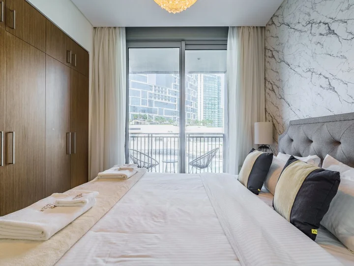 Дубай: Апартаменты Bright and Splendid 1BR with Marina View