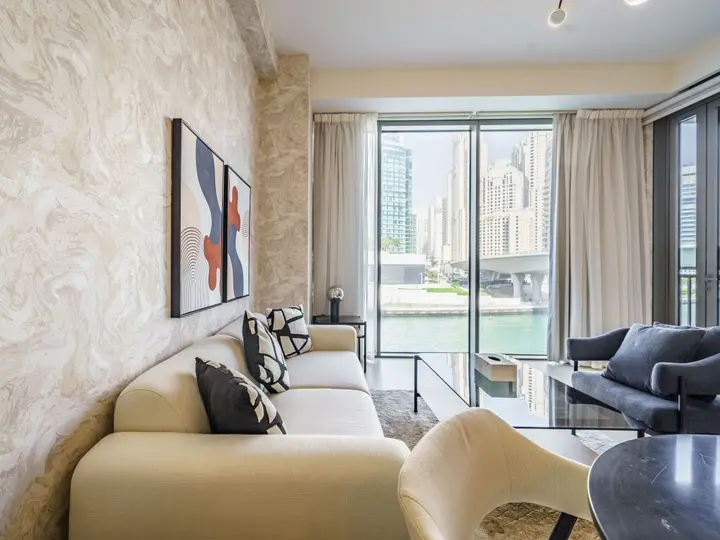 Дубай: Апартаменты Bright and Splendid 1BR with Marina View