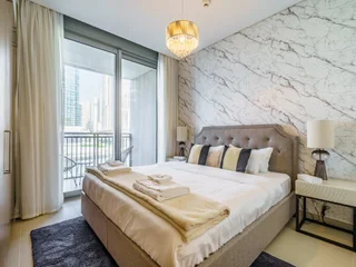 Дубай: Апартаменты Bright and Splendid 1BR with Marina View
