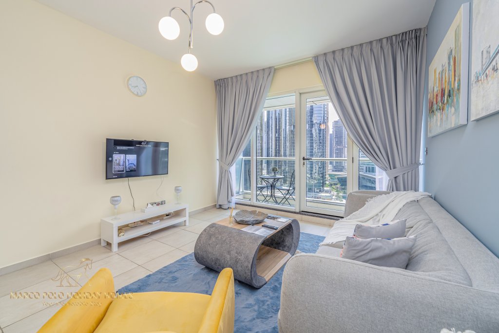 Дубай: Апартаменты Marco Polo - Wonderful Apt With Beautiful full Lake Views
