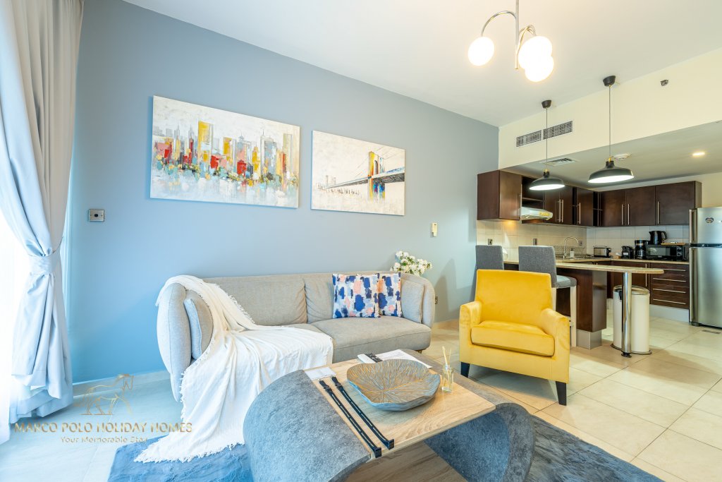 Дубай: Апартаменты Marco Polo - Wonderful Apt With Beautiful full Lake Views