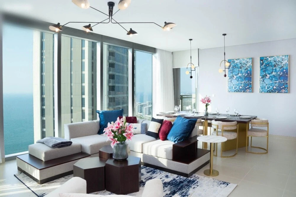 Дубай: Luxe High Floor Full Seaview