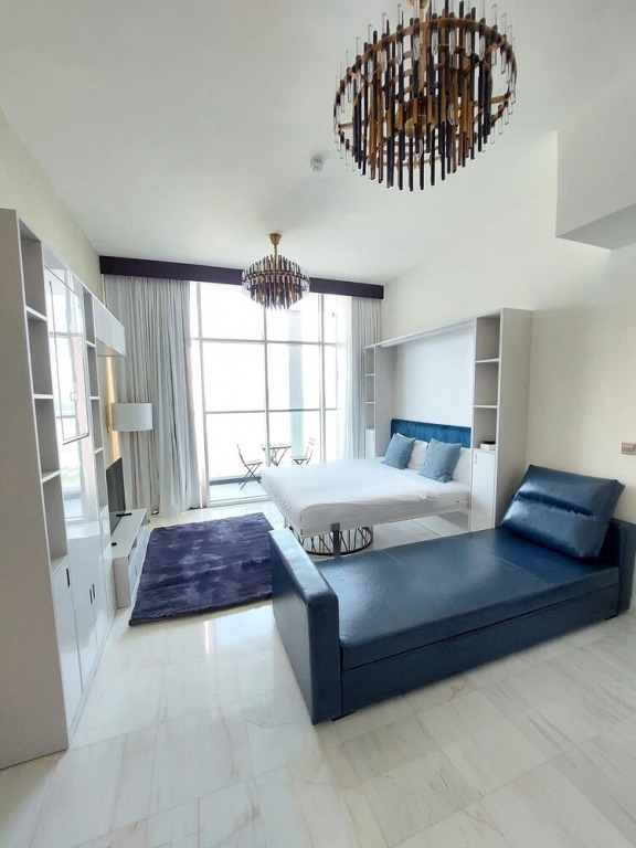 Дубай: Brand New Modern Studio, Burj Khalifa View Pool