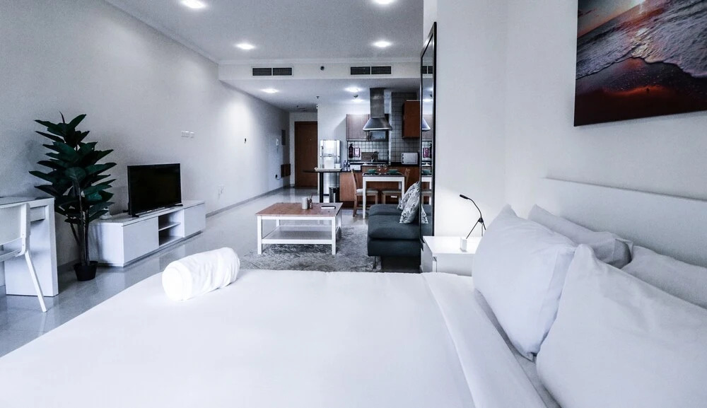 Дубай: St-Spring Oasis Tower-124 by bnbme homes