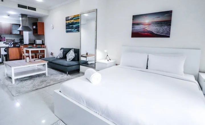 Дубай: St-Spring Oasis Tower-124 by bnbme homes