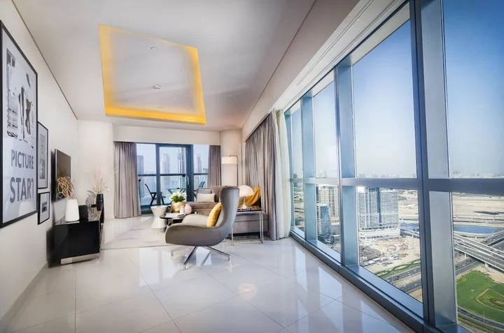 Дубай: Al Ashrafia Skyline Apts Panoramic view
