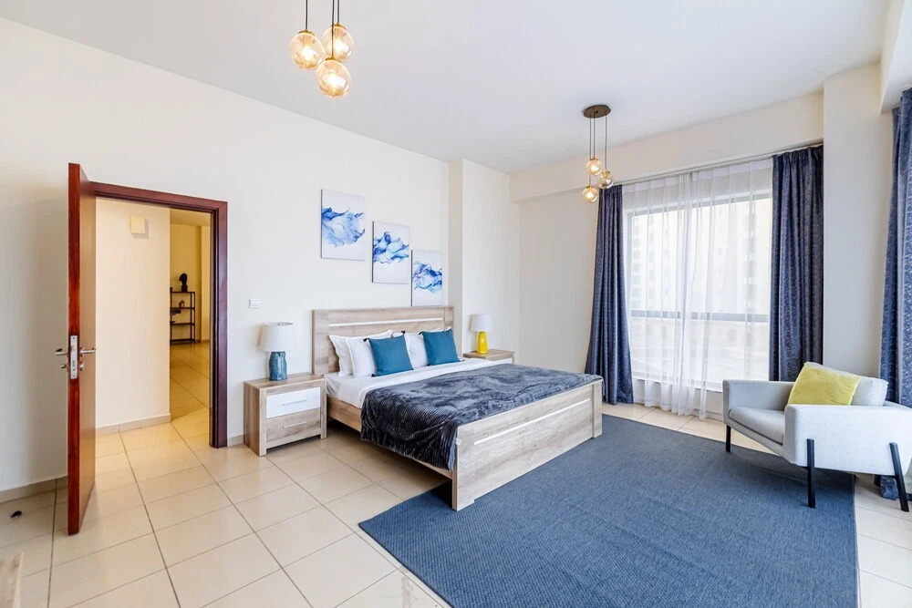 Дубай: 3 Minute Walk to Beach 1 Bed Rimal 3 JBR