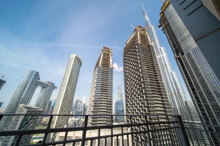 Дубай: 1BR Apt Top Floor Burj Sea Views Downtown