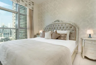 Дубай: 1BR Apt Top Floor Burj Sea Views Downtown