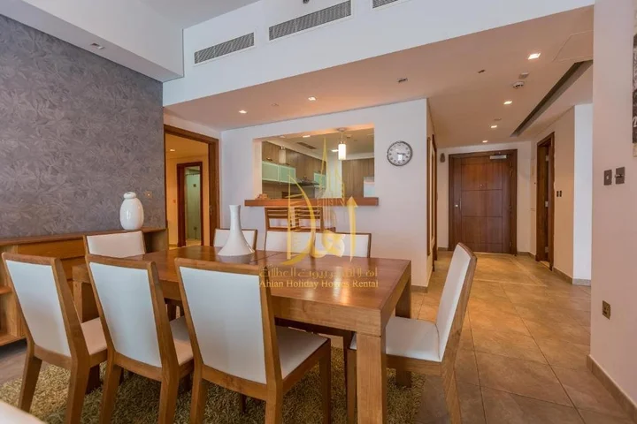 Дубай: Ahlan Holiday Homes - Sea View & Atlantis View 03 BR- Marina Residence 1