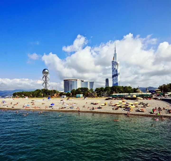 Батуми: Апартаменты Orbi City с 2 спальнями и великолепным видом на море