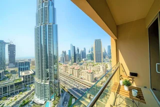 Дубай: Address Dubai mall Balcony Burj view