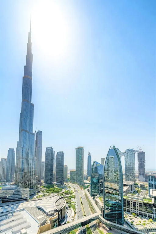 Дубай: Address Dubai mall Balcony Burj view