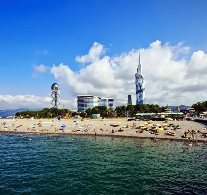 Батуми: Апартаменты Orbi City Batumi с видом на море