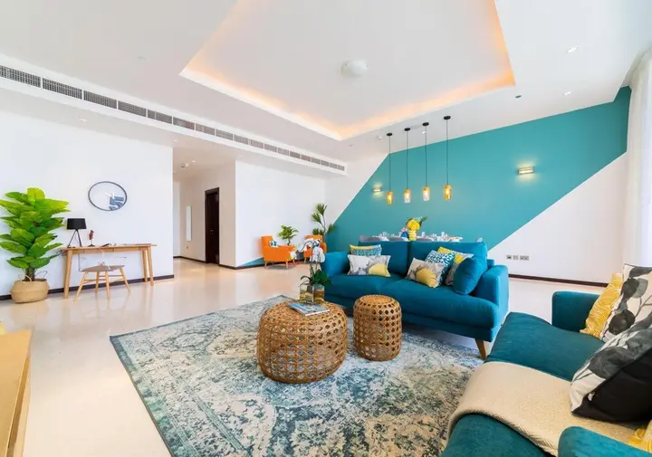 Дубай: Palm Jumeirah Luxury w Private Beach Atlantis View