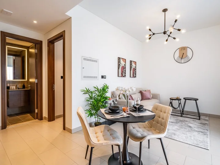 Дубай: Apartments Cozy 1 BR Burj Khalifa Glimpse Sobha Hartland