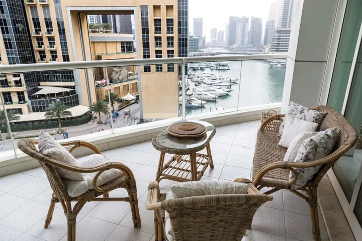 Дубай: Water views from deluxe apartment in Dubai Marina